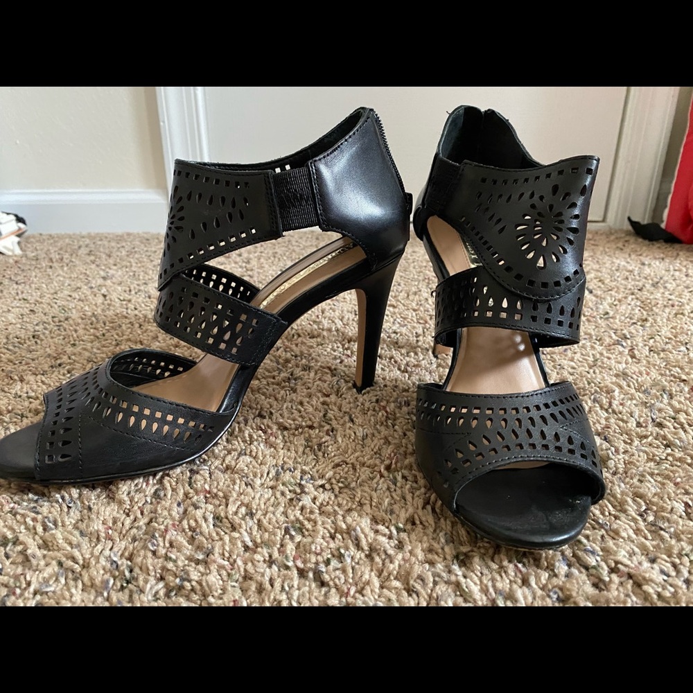 Black stiletto heel
